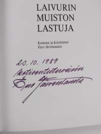 Laivurin muiston lastuja (signeerattu)