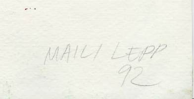 Maili Lepp,   &quot;Lahjakas pukki&quot;  alkuperäismaalaus,  sign a tergo Maili Lepp 92  kehystämätön  koko 30x21 cm