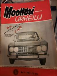 Moottoriurheilu 1/1965 17 vsk uusi Datsun 1965, asiamieskilpailu, kansainvälinen ratakausi, miksi ajan moottoripyörällä