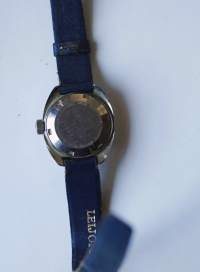 Leijona Automatic 21 Jewels päivyrillä nahkaranne  Swiss made naisten rannekello  käy - rannekello metalliranne