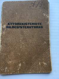 Autorekisteriote - Bilregsterutdrag