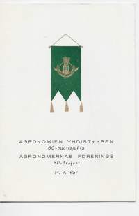 Agronomiyhdistyksen 60 v juhla 1957