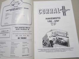 Corral 1997 nr 3 - Ford Mustang Owner´s Club Magazine, 15-vuotisjuhlanumero, Kerhon historiikki, ym.