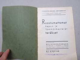 Ruostumattomattomat hapon- ja lämmönkestävät teräkset