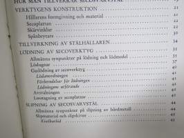 Fagersta Seco Handbok (Secometallens tillverkning och egenskaper etc.) -Fagerstan kovametallituotteiden = työkaluterästen esittelykirja