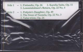 Sibelius - Finlandia, 1988. C-kasetti. Katso kappaleet kuvasta/alta. UUSI, muovitettu.