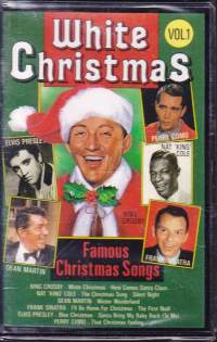 White Christmas -  Famous Christmas Songs - 1987. C-kasetti. Katso kappaleet kuvasta/alta. UUSI, muovitettu. Noel 5217