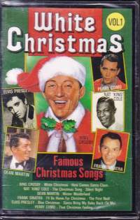 White Christmas -  Famous Christmas Songs - 1987. C-kasetti. Katso kappaleet kuvasta/alta. UUSI, muovitettu. Noel 5217