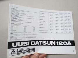 Datsun 120A -myyntiesite / sales brochure