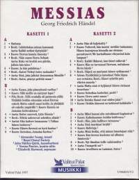 Georg Friedrich Händel - Messias. 1997 C-kasetti. Katso kappaleet kuvasta/alta.