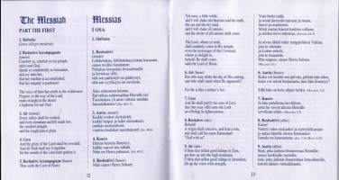 Georg Friedrich Händel - Messias. 1997 C-kasetti. Katso kappaleet kuvasta/alta.