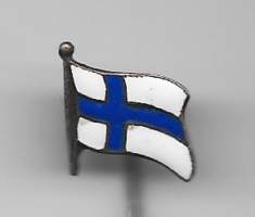 Suomen lippu - neulamerkki rintamerkki emali