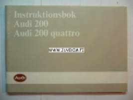 Audi 200 -instruktionsbok