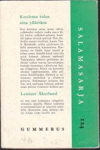 Kuolema tulee aina yllättäen, 1963. 1.p. Salamasarja N:o 124 (dekkari)