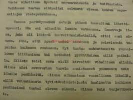 Voiton tärkeyttä ei määrää vallatun... -artikkelikäsikirjoitus jatkosota -TK-luutnantti Niilo Hentolan käsikirjoitus mitä ilmeisimmin johonkin suuremman