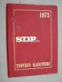 SDP Työväen kalenteri 1973