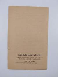 Suomalaisen puolueen vaalijulistus