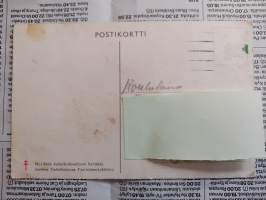Postikortti Joulupukki ja lyhty - Martta Wendelin