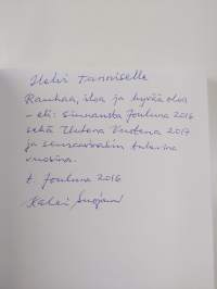 Sinisenheleitä ajatuksia elämästä (signeerattu, tekijän omiste)