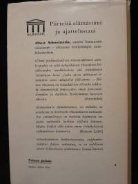 Piirteitä elämästäni ja ajattelustani
