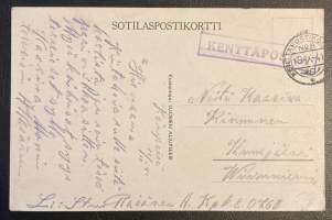 Kuorma-autot - Sotilaspostikortti - Kulkenut kenttäposti - Päiväys vuodelle 1941