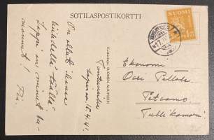 Marssi - Sotilaspostikortti - Kulkenut ja päiväys vuodelle 1941