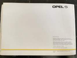 Opel Zafira 1999 -myyntiesite / sales brochure