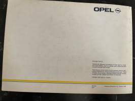 Opel Sintra 1997 -myyntiesite / sales brochure