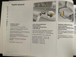 Opel Zafira 1999 -myyntiesite / sales brochure