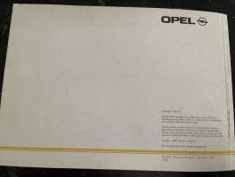 Opel Frontera 1998 -myyntiesite / sales brochure