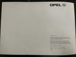 Opel Agila 2000 -myyntiesite / sales brochure