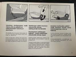 Opel Record 1985 -myyntiesite / sales brochure