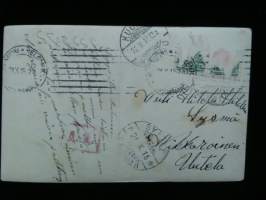 Postikortti Omenapuu kukkii v.1915