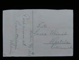 Postikortti Hevonen ja kärryt v.1932