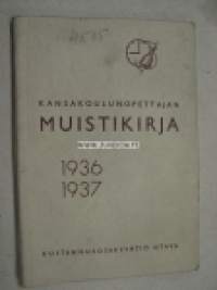 Kansakoulunopettajan muistikirja 1936-1937