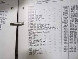 BMC / SU Carburetters -BMC-autoihin asennettujen SU-kaasuttimien räjäytyskuvat / varaosaluettelot
