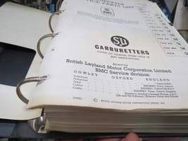 BMC / SU Carburetters -BMC-autoihin asennettujen SU-kaasuttimien räjäytyskuvat / varaosaluettelot
