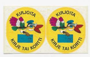 Posti / Kirjoita kirje tai kortti  - kirjeensulkija  2 kpl