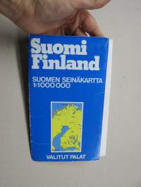 Suomi - Finland Suomen seinäkartta 1:1 000 000 - Valitut Palat