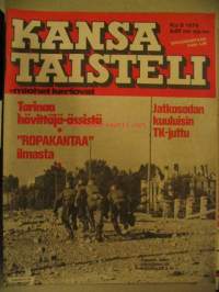 Kansa taisteli 1979 nr 9, kannessa kuva: Papulan sillan jäännösten yli Viipuriin 29.8.41, tarinaa hävittäjä-ässistä toisessa maailmansodassa, Erik