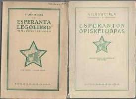 Esperanta legolibro : (esperanton lukukirja) + Esperanton opiskeluopas Setälä, Vilho Otava 1919  yht 2 kirjaa