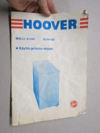 Hoover A1242 / Slim 420 pyykinpesukone / pesukone -Käyttö- ja hoito-ohjekirja