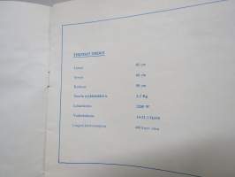 Hoover A1242 / Slim 420 pyykinpesukone / pesukone -Käyttö- ja hoito-ohjekirja