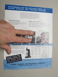 Kwik-Way model &quot;H&quot; precision piston turning and grinding machine -myyntiesite
