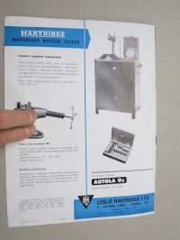 Hartridge Diesel Injection Teste &amp; Service Equipment  - Junior 16 &amp; 16F, Major, Majestic, Minor, diesel-ruiskutuspumppujen koepenkki ym. -myyntiesite