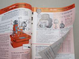 Sunnen automotive catalog, moottorinkorjaustyökaluja -tuoteluettelo