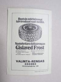 Jokamiehen Maastoajo 22.10.1978 -käsiohjelma