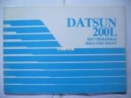 Datsun 200L Malli C230 -Käyttöohjekirja