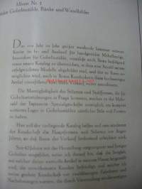 Handgestickte Gobelinstühle, Bänke und Wandbilder (old brochure)