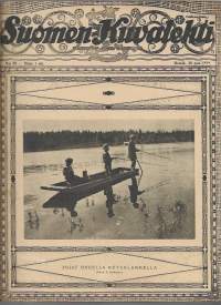 Suomen Kuvalehti 1919 nr 30, kansikuva pojat ongella metsälammella, Werner Söderhjelm 60-vuotias, Tampereen musiikkikoulu, Vöyriläiset muistojaan verestämässä, ym.